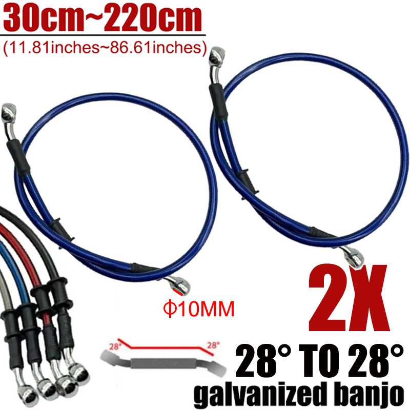 2X Universal 30cm-220cm 28° Mo - огляд і ціна Motorcycle Brake Cable