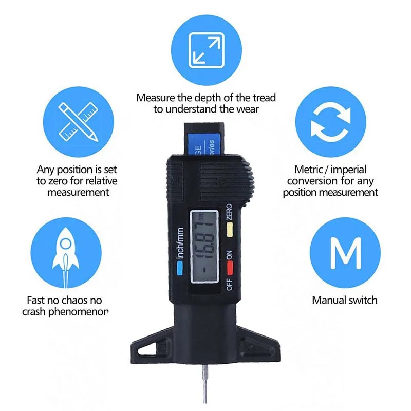 Digital Motorcycle Car Tire Ty - огляд і ціна Brake Caliper